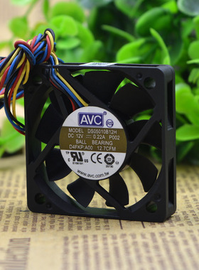 全新AVC DS05010B12H 5010 12V 0.22A 双滚珠 风扇 4线 温控风扇
