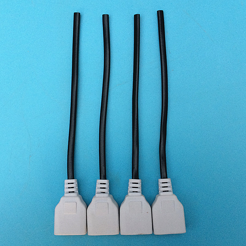 带线2孔母插头公母对接电源延长线220V10A两孔二两脚一体防水母头