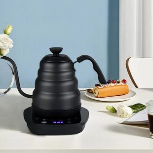家用不锈钢细口长嘴电热水泡茶温控壶 智能控温手冲咖啡壶套装
