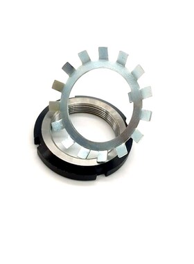 细牙轴承用圆螺母和多齿防松垫圈 可替代JLNK10*0.75-100*2.0