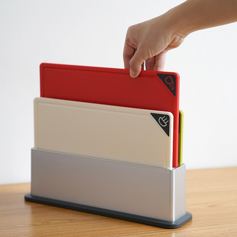 分类菜板家用抗菌防霉塑料刀板婴儿切菜板辅食套装带菜板架子座