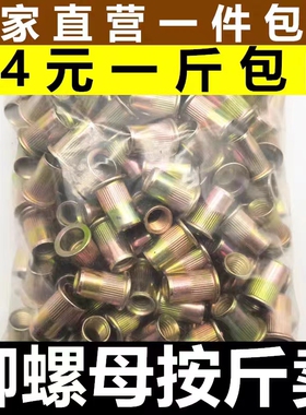 拉铆螺母小沉头拉姆平头条纹螺丝帽M2-M12