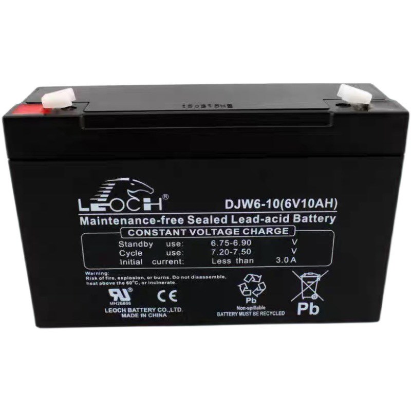 理士蓄电池DJW6-10(6V10AH)玩具车耀华仪表童车电瓶电子吊秤电池