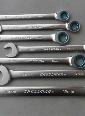 原装进口CROSSMAN美国十字牌棘轮扳手7件套两用扳手快速呆梅扳手