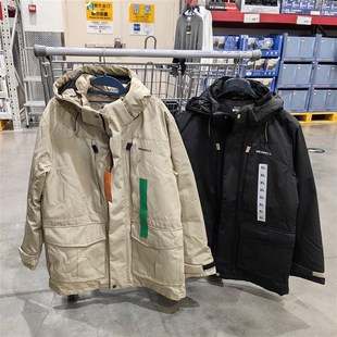 山姆购迈乐工装款羽绒服男士中长款户外大衣防水防钻绒露营鹅绒款