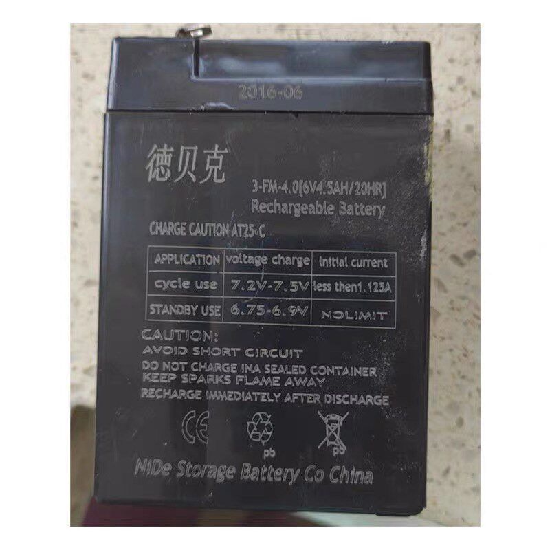 德贝克蓄电池 3-FM-4.0 (6V4.5AH/20HR)玩具车 童车 电子称用电池