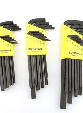 BONDHUS进口波顿加长公制平头六角扳手加长英制六角匙12199 12146