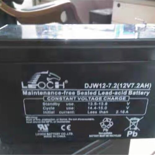 LEOCH理士蓄电池DJW12-7.2 12V7.2AH UPS电源消防电梯卷帘门