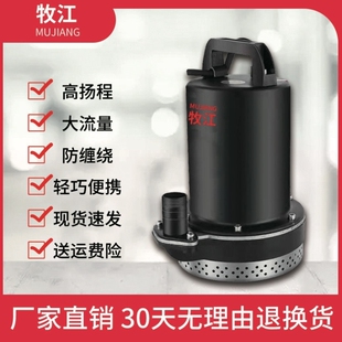 电瓶车直流污水泵12V48V60V72V家用农用灌溉农田抽水大流量潜水泵