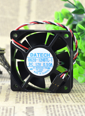 DATECH 0620-12HBTL-1 12V 0.50A 6CM6020温控服务器风扇CPU风扇