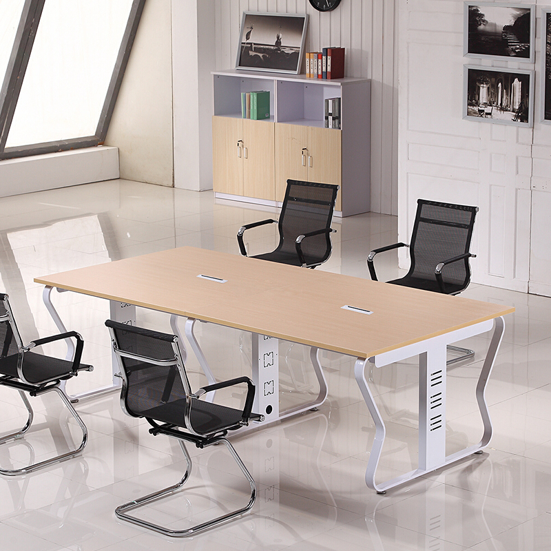 办公家具会议桌长方形接待洽谈桌职员桌屏风员工桌工作位电脑桌子