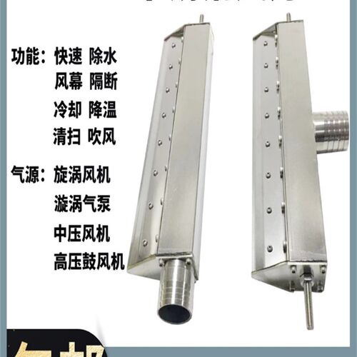 风刀除水铝合金环形气刀不锈钢高压风刀除尘风幕清扫降温气喷嘴