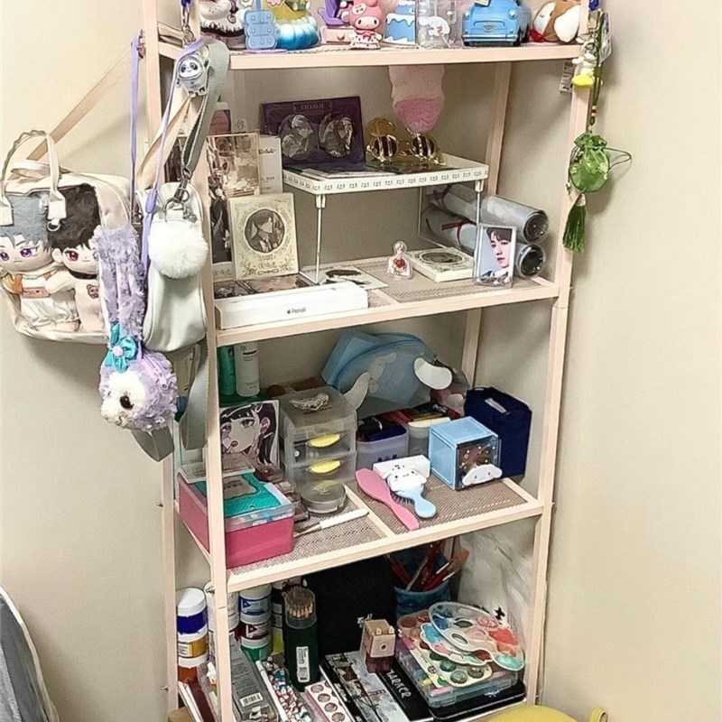 置物架客厅收纳架文件架金属货架书架阳台花架卧室床头架玩具层架