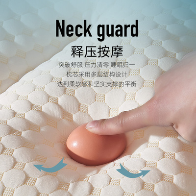 抗菌防螨枕头护颈椎助睡眠专用超C柔软枕芯家用一对装单人双人整