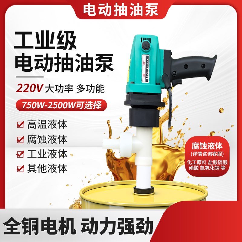 手提式2c20v大功率电动抽油泵大功率抽油泵防腐蚀抽油泵抽油神器