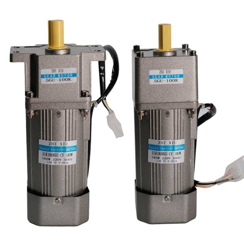 5GU1a40W180W三相单相小型微型交流齿轮减速机可调速变速电机马达