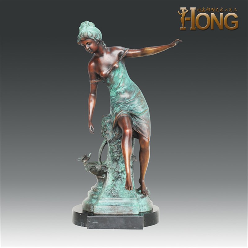 铜雕塑EP008008S欧式人物工艺饰品酒店客厅书房玄关家居桌面摆件