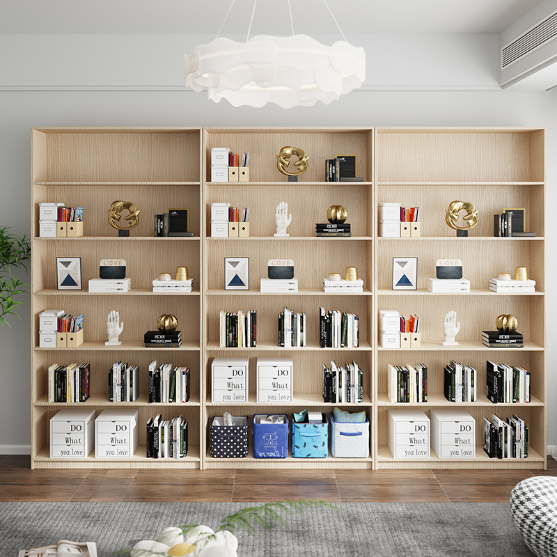 简约现代落地满墙格子柜框架结构靠墙置物柜收纳柜经济型大师设计