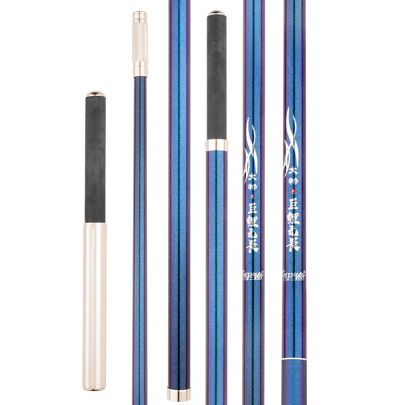 叮当鱼碳素抄网杆竞技黑坑并继支架杆超轻超硬插节钓箱钓椅垂钓