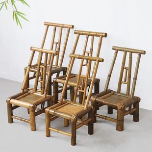 竹椅子靠背户外庭院竹桌椅竹凳子手工座椅竹编家用休闲竹茶几竹椅