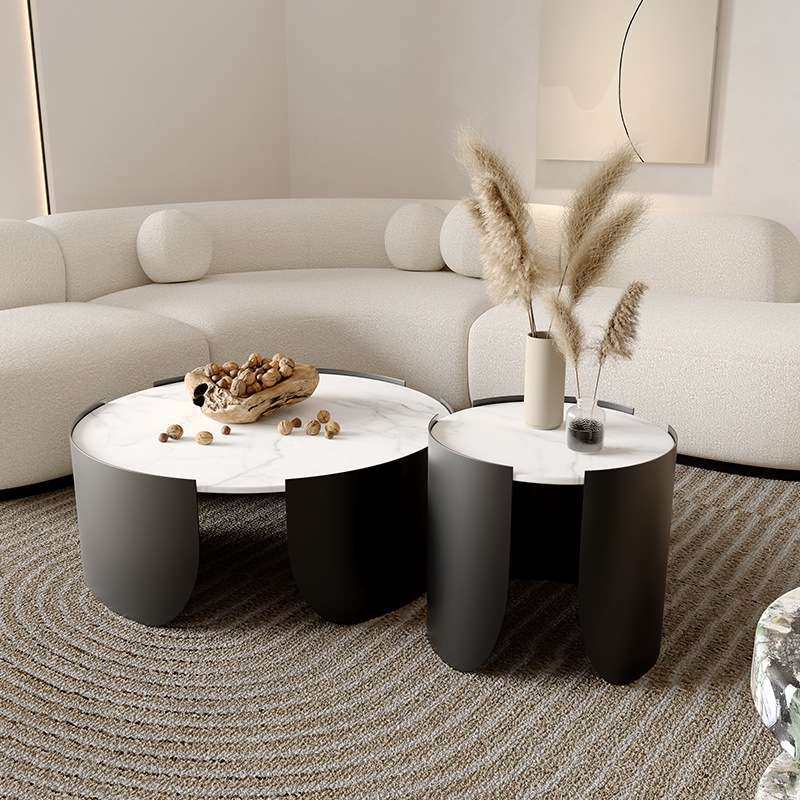 网红圆形岩板茶几客厅家用轻奢意式高级艺术感创意大小圆设计师款,电子元器件市场,其它元器件,淘宝优惠券,粉丝福利购,淘宝优惠卷