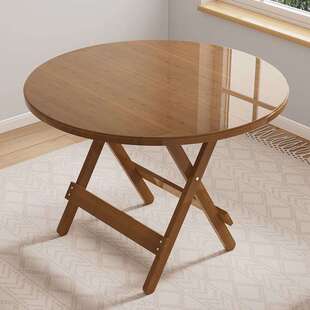 餐桌折叠桌家用小户型桌子圆桌饭桌小桌子简易户外出租房摆摊便携