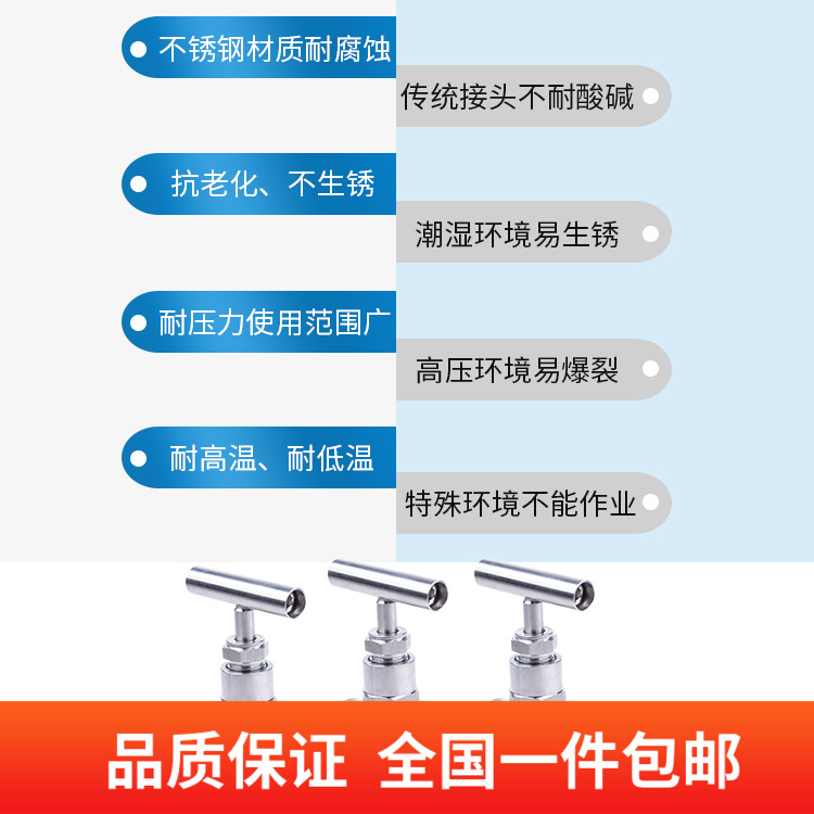 不锈钢304高压截止阀 内丝针型阀J13W-320P 一字柄截止阀G1/4