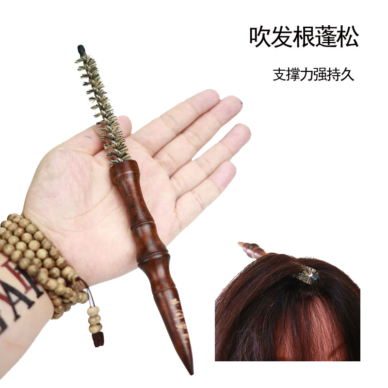 美发造型专用小滚梳 细发根蓬松圆滚梳 男发短发空气刘海梳子