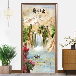 免打孔门帘隔断帘遮挡风布艺卧室家用厕所试衣间厨房卫生间布帘子