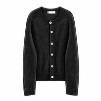 【i795】OL Wool and linen knitted shirt