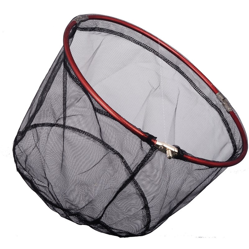 速干不粘水抄网头铝合金防挂钩轻量高强度钢圈可T折叠竞技网头捞