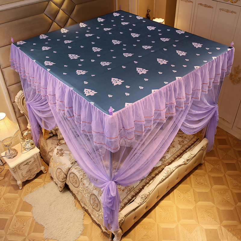 定做加大蚊帐防f尘顶防灰布新款加厚加密单双人床家用1.2米1.5m1.