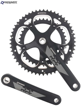 浩盟proweel方孔牙盘曲柄130BCD53T 2×10速9速RPF公路自行车牙盘