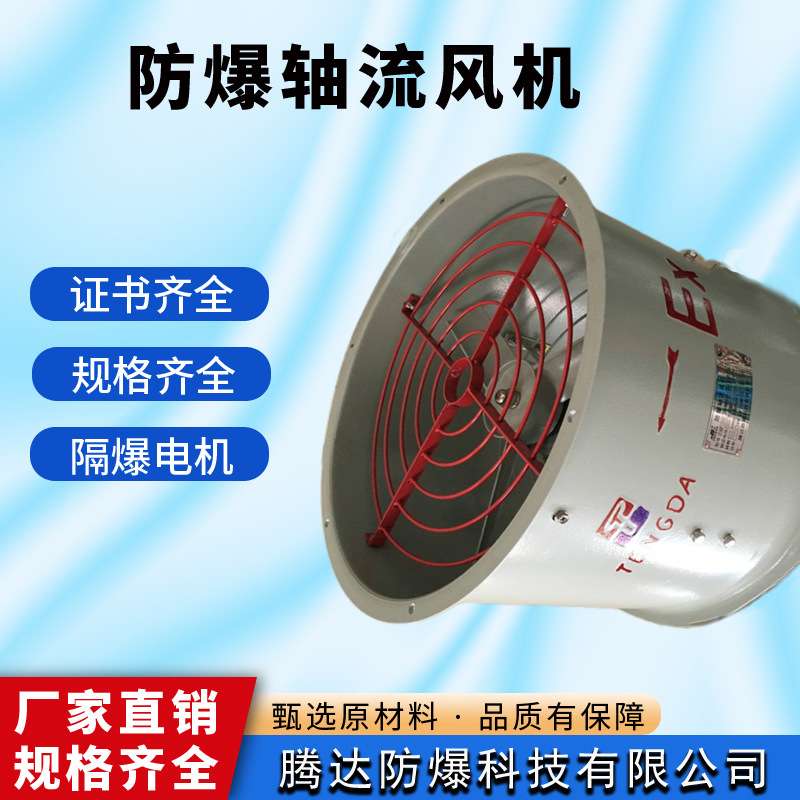 管通固定式防爆轴流风机380V低噪音风机IIBT4抽风送风机厂家现货