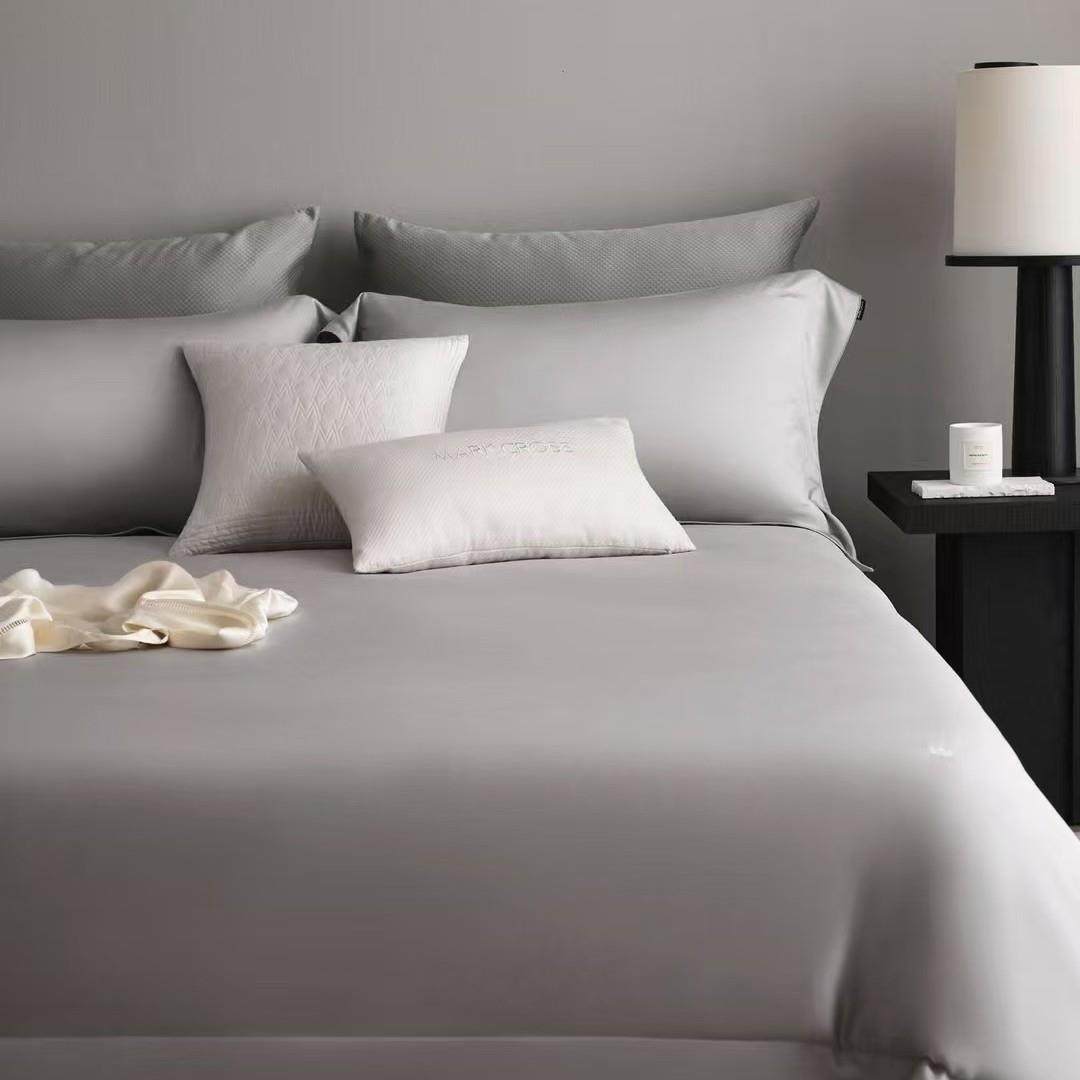 超细旦天丝四件套夏季别墅简约风纯色凉感裸睡丝滑舒适床品