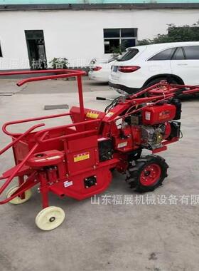 186型单行手扶玉米收获机 厂家直销15马力手扶汽油玉米收获机