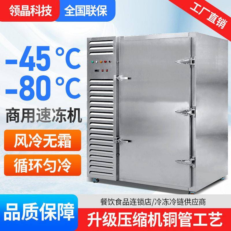 晶华速冻柜商用零下-45-80度宠物海鲜果蔬滋补品材冻干机配套