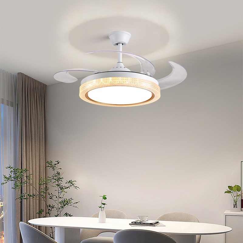 客厅餐厅卧室隐形风扇灯大风力吊扇灯北欧带电风扇灯X家用一体吊