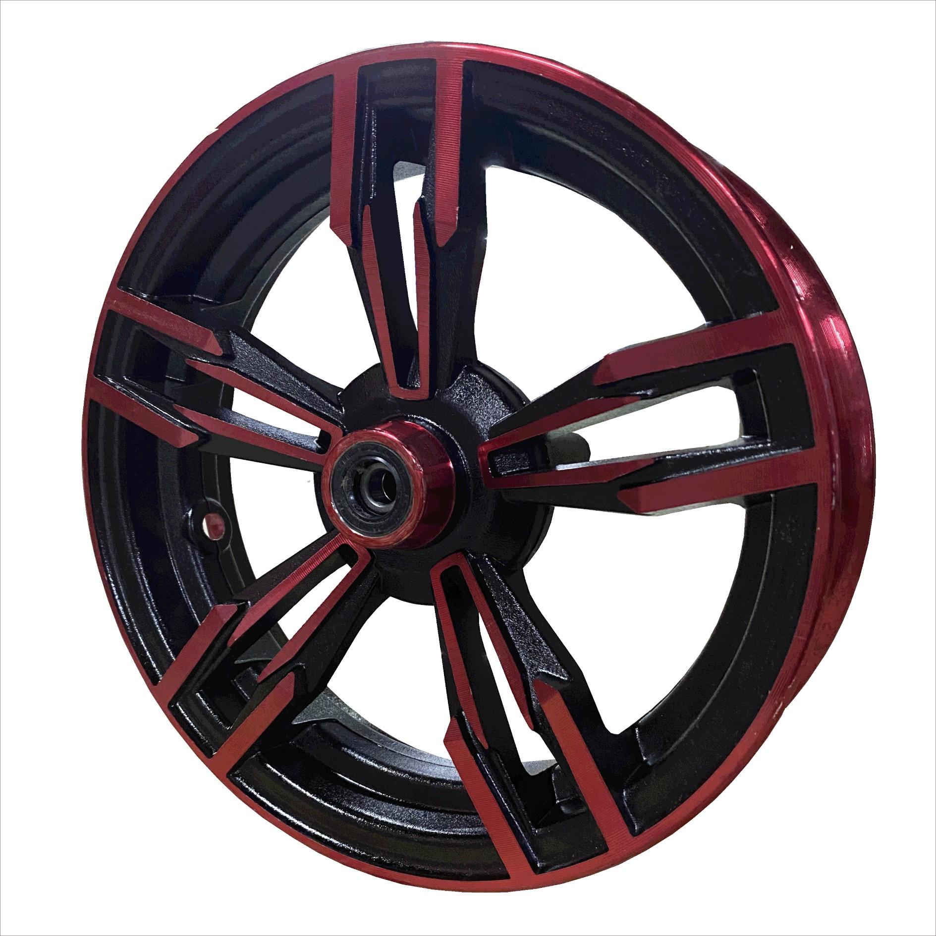 电动车10寸碟刹300-10前轮u毂14-3.2电摩真空胎铝轮毂350-10前钢