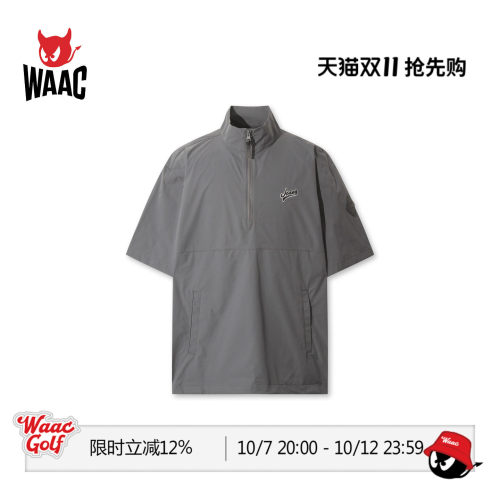 【JONES联名】WAAC小恶魔官方春夏新品男士高尔夫服装套头衫