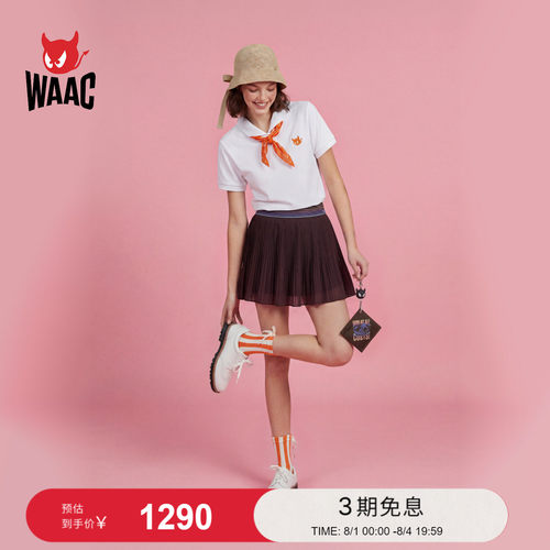 WAAC小恶魔官方春夏新品女士高尔夫服装TWILLY POINT TEE短袖T恤