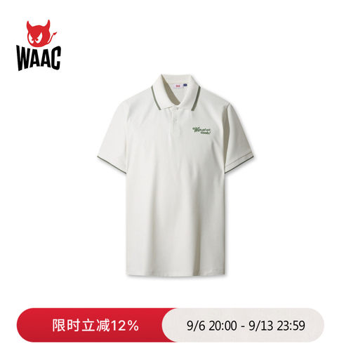 WAAC小恶魔官方春夏新品男士高尔夫服装TIPPING POLO短袖POLO衫