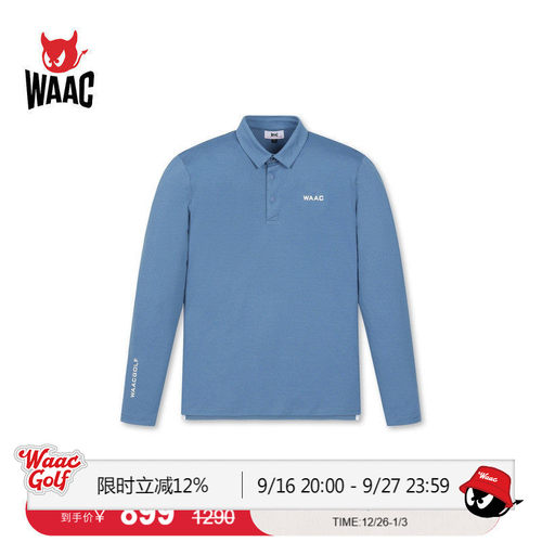 WAAC小恶魔官方男士高尔夫服装PLAYER'S EDITION LS 长袖POLO