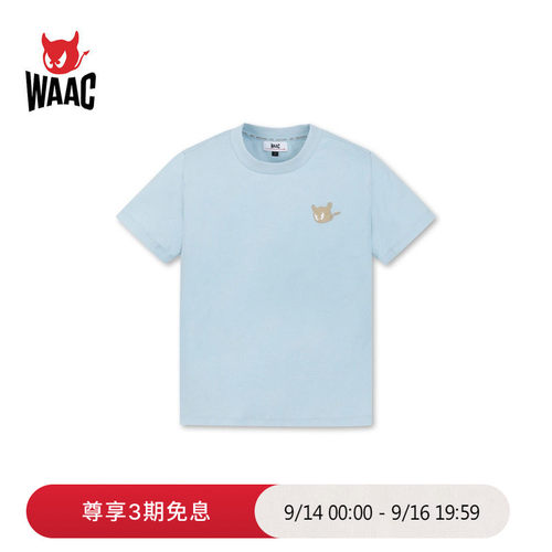 WAAC小恶魔官方春夏女士高尔夫服装CREWNECK TOP短袖T恤