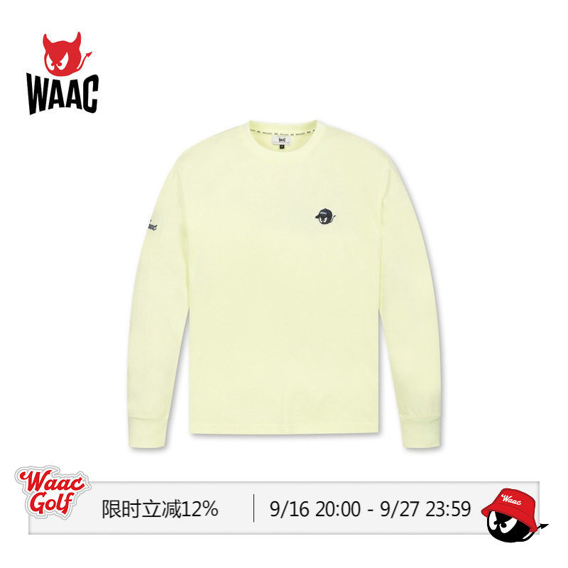 WAAC小恶魔官方男士高尔夫服装LS CREWNECK TOP长袖T恤