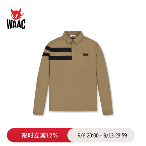 WAAC小恶魔官方男士高尔夫服装LONG SLEEVE长袖POLO