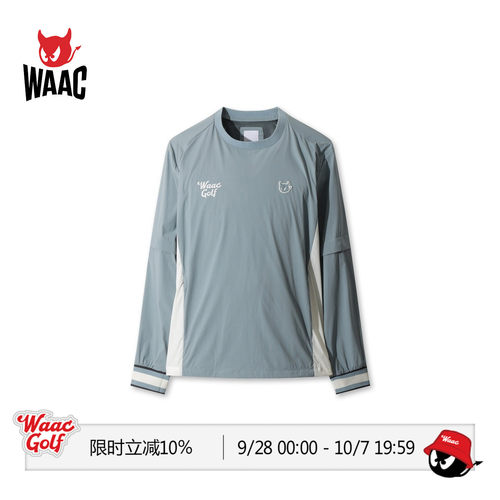 WAAC小恶魔官方早秋男士高尔夫服装Detachable套头衫