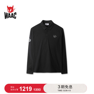 Fleece长袖 高尔夫服装 POLO 男士 WAAC小恶魔官方早秋新品