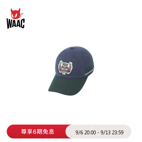 WAAC小恶魔官方早秋新品FELT PATCH CAP 鸭舌帽