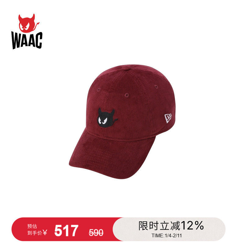 WAAC小恶魔官方秋冬新品CORDUROY CAP灯芯绒鸭舌帽,运动/瑜伽/健身/球迷用品,高尔夫球帽,淘宝优惠券,粉丝福利购,淘宝优惠卷